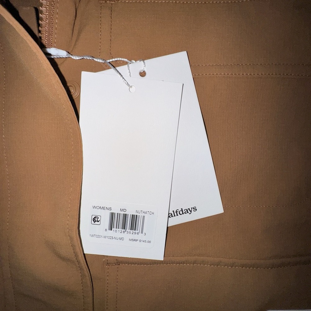 Halfdays Nan Field Jacket Medium Womens Nuthatch Brown Utility NWT $145 - Picture 2 of 6